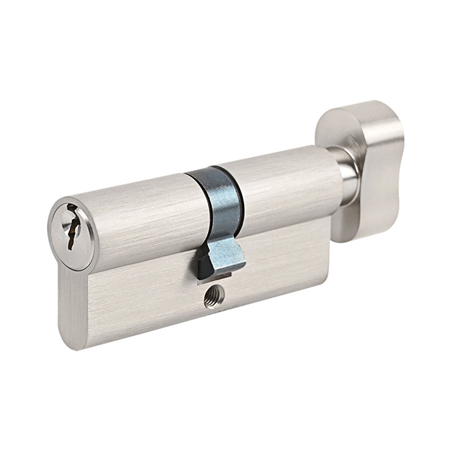 EN1303 Brass Single-open Fire Rated Euro Knob Profile Cylinder with Thumb Turn for Wooden / Steel door