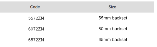 Gr&ouml;&szlig;e des Nachtriegel-Einsteckschlosses