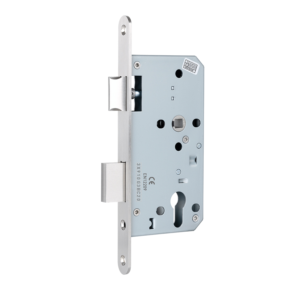 Fire Door Hardware Supplier OEM Europe CE Certificated Entry SUS304 Fire Proof 55mm Backset Mortise Lock Set for Project Building